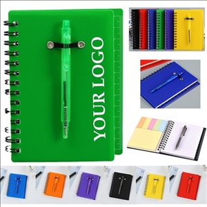 Spiral Notebook Steno Pocket Notepad With Pen